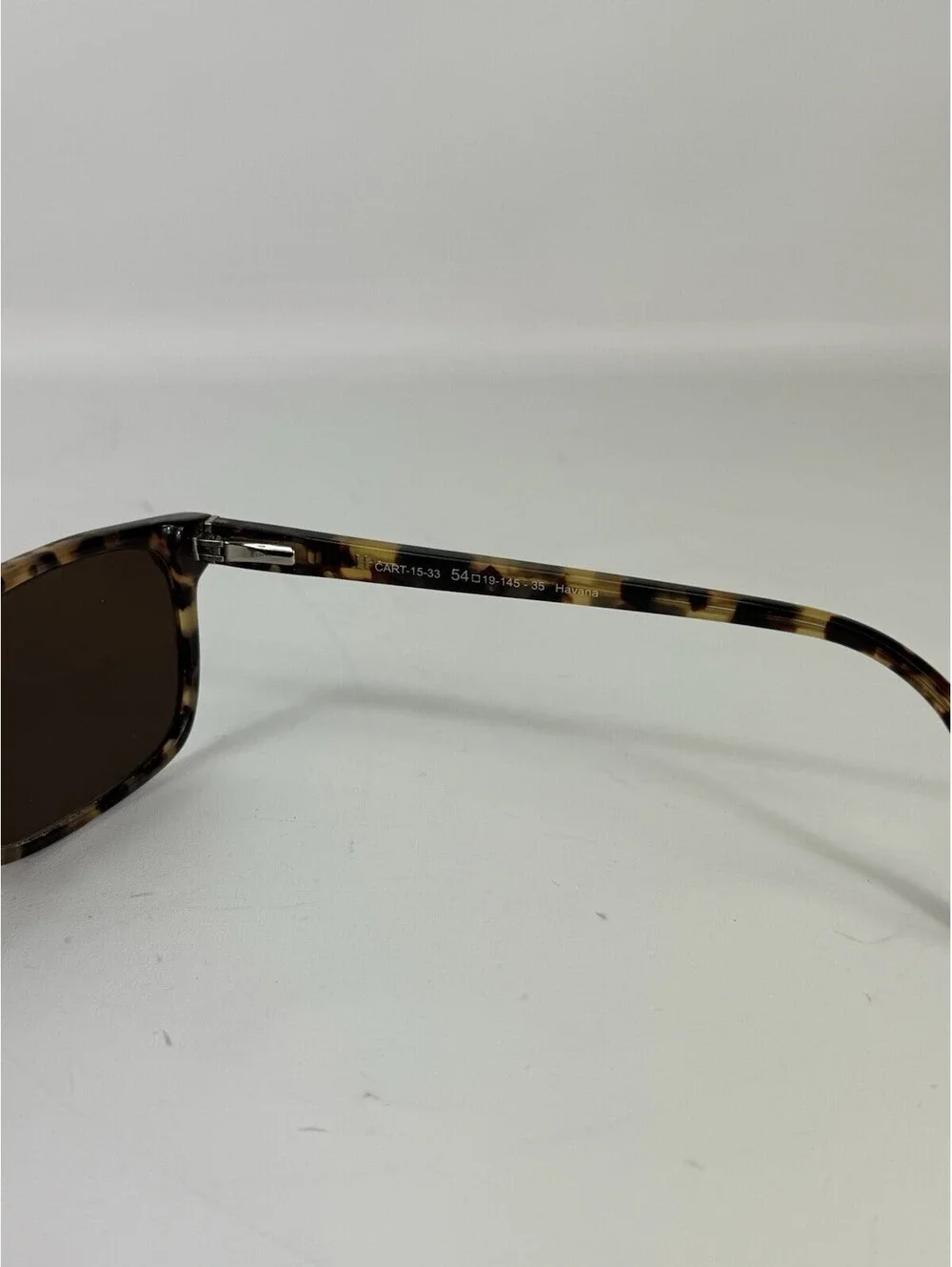 CARTER EYEWEAR R-CART-15-33 Havana Mens Rectangle Eyeglasses 54-19-145 B:35